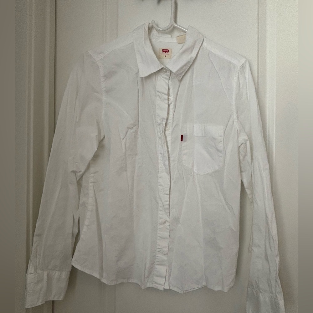 Levi’s white button down for sale!